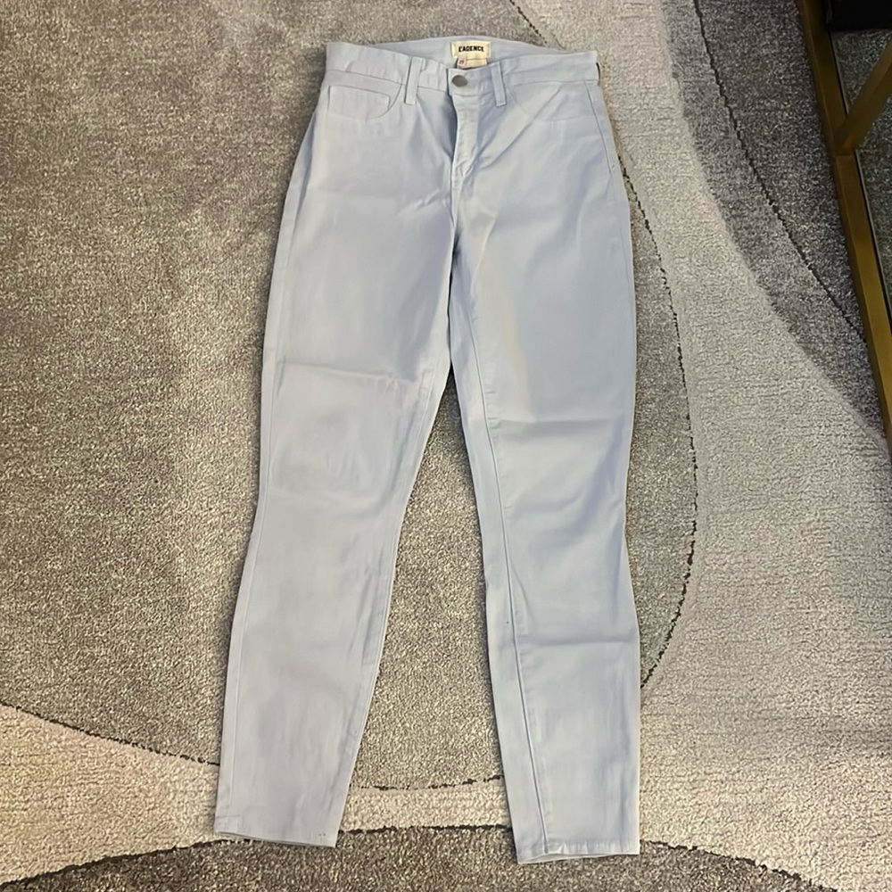 L’agence mid rise powder blue jean
